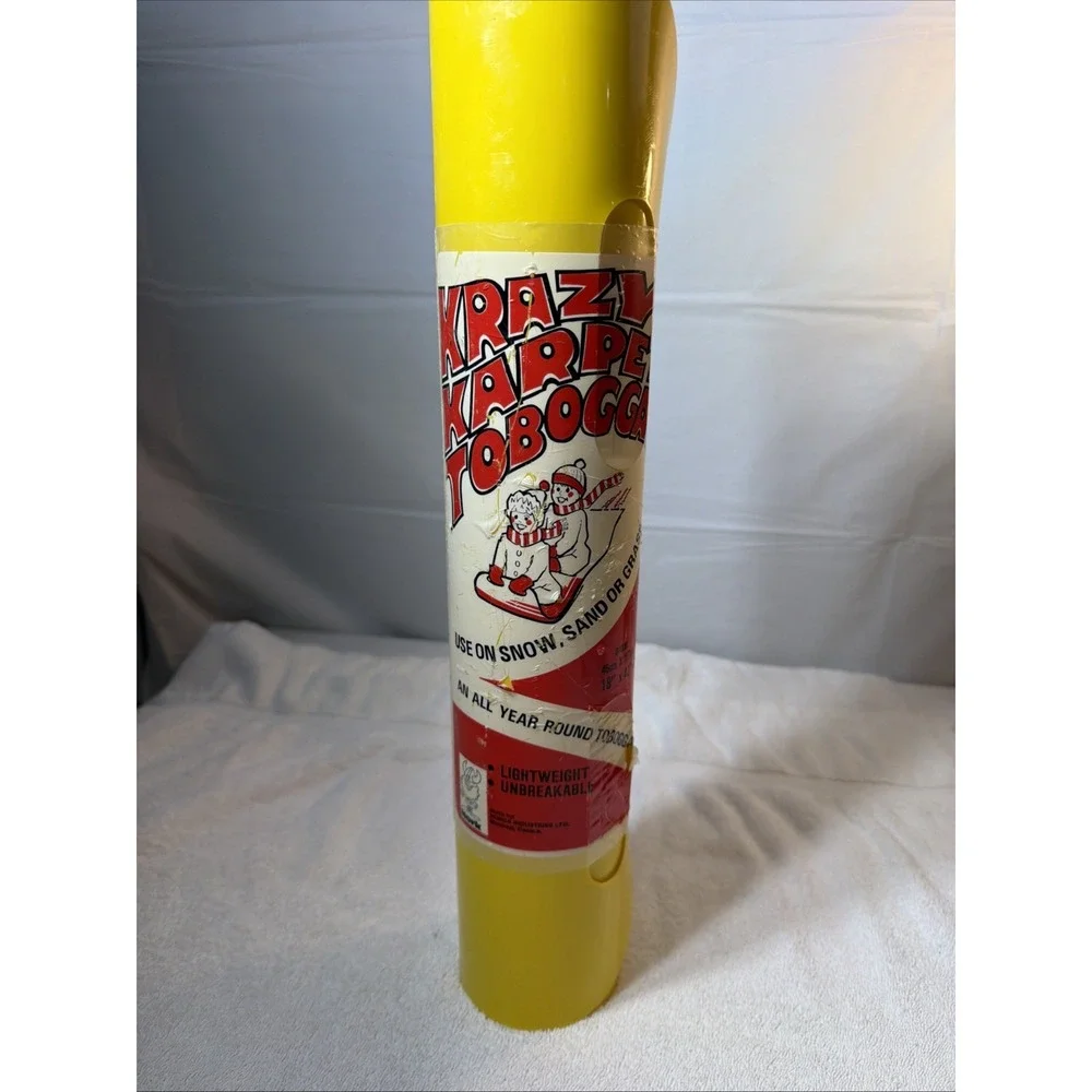 Vintage Nork Krazy Karpet Toboggan Yellow 18